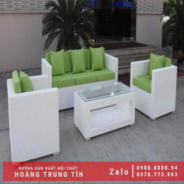 Bộ sofa nhựa giả mây HTT-38