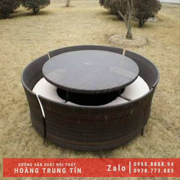 Bộ sofa nhựa giả mây HTT-42