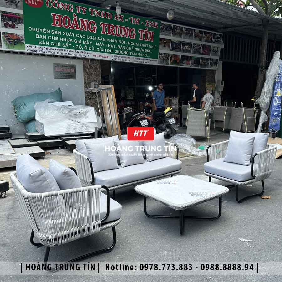 Sofa đan nhựa giả mây HTT081