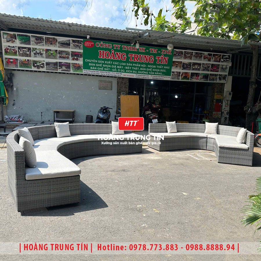 Sofa đan nhựa giả mây HTT088