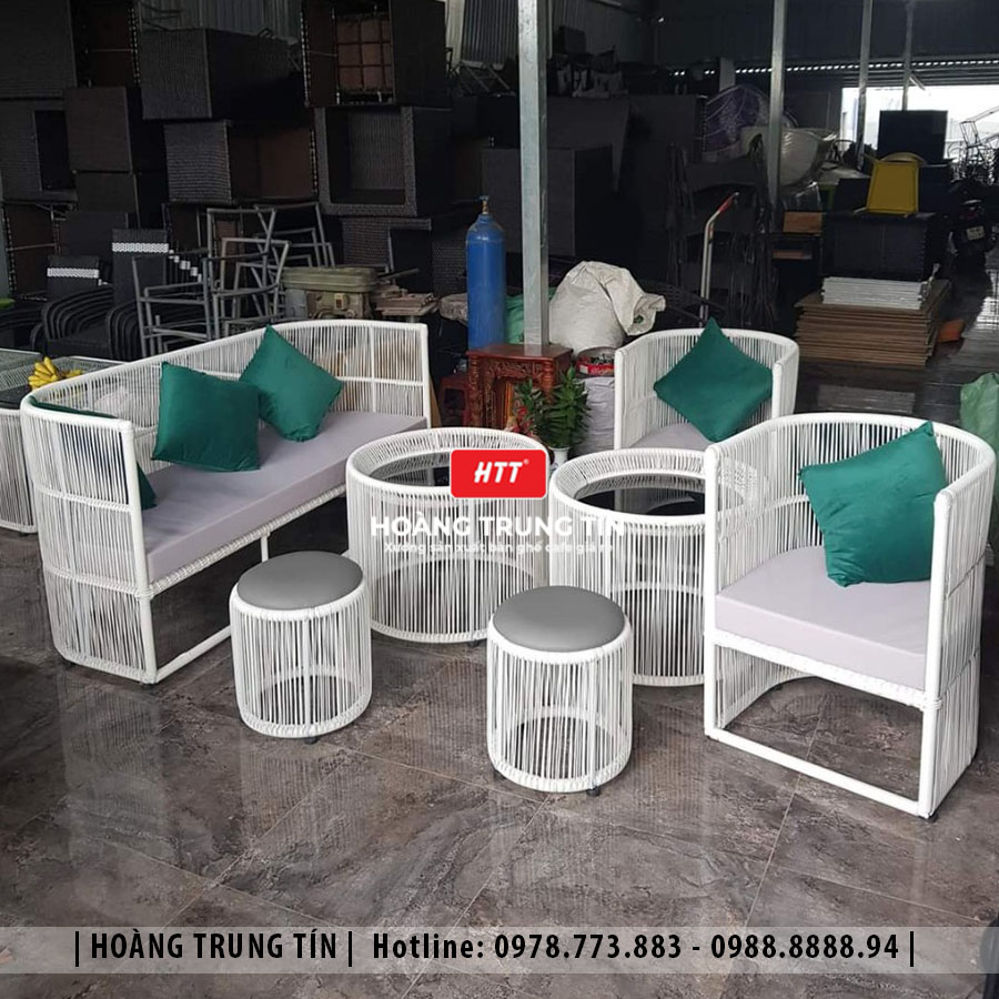 Sofa đan nhựa giả mây HTT076