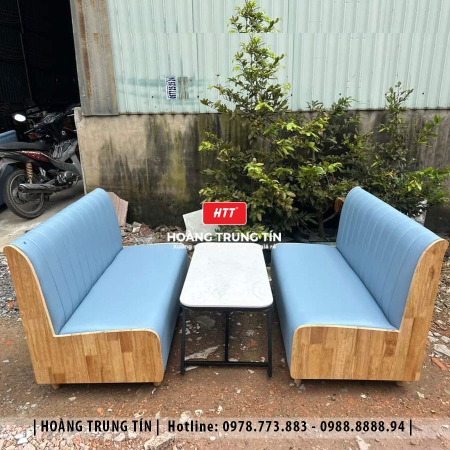 Sofa gỗ nệm cafe HTT07