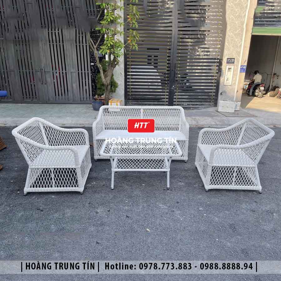 Sofa đan nhựa giả mây HTT20