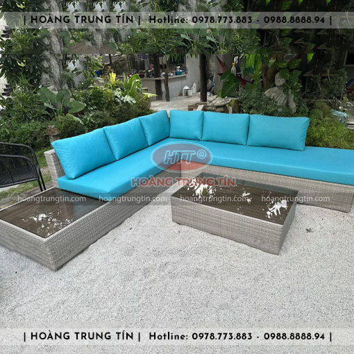 Sofa đan nhựa giả mây HTT005