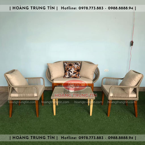 Sofa đan nhựa giả mây HTT018