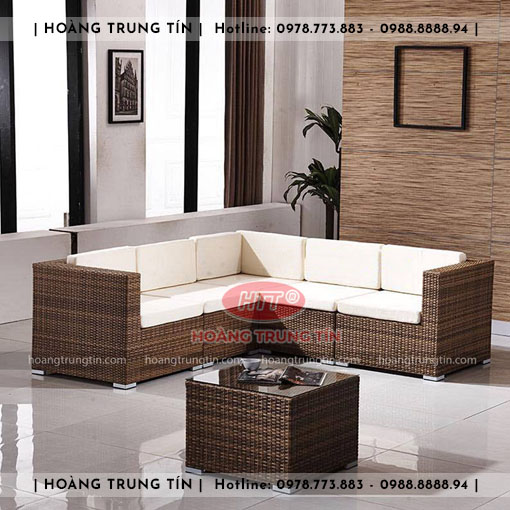 Sofa đan nhựa giả mây HTT024