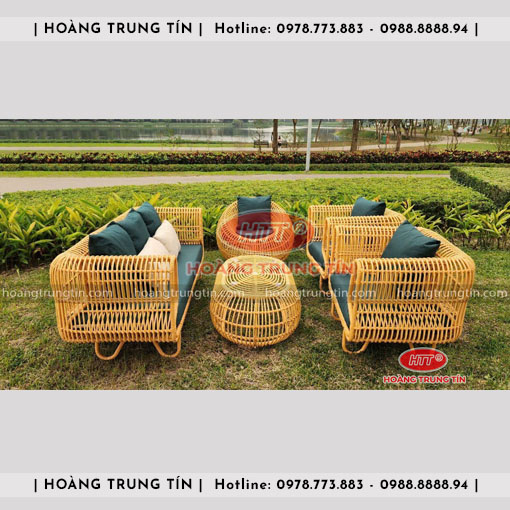 Sofa đan nhựa giả mây HTT026