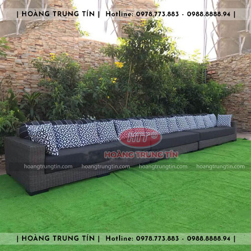 Sofa đan nhựa giả mây HTT038