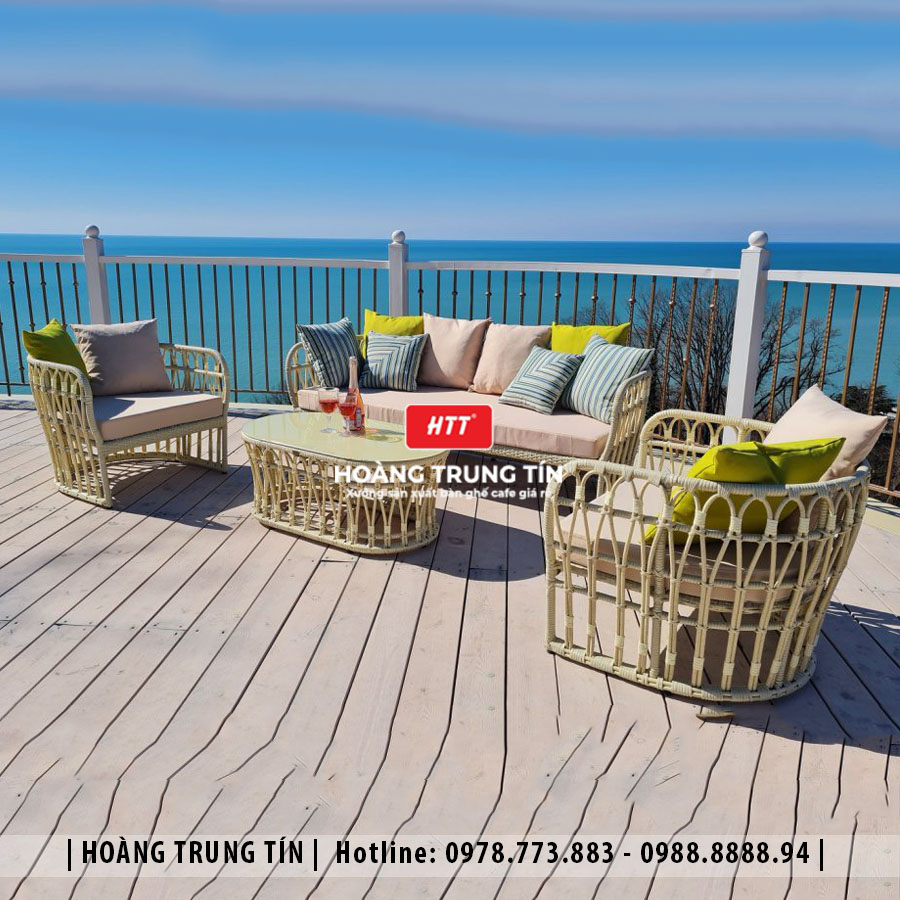 Sofa đan nhựa giả mây HTT070