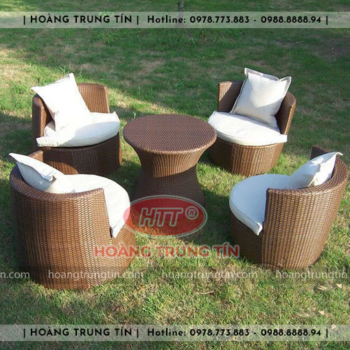 Sofa đan nhựa giả mây HTT051