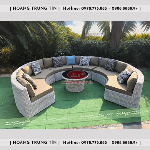 Sofa đan nhựa giả mây HTT052