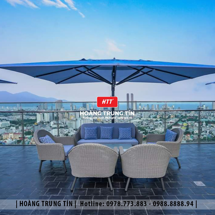 Sofa đan nhựa giả mây HTT072