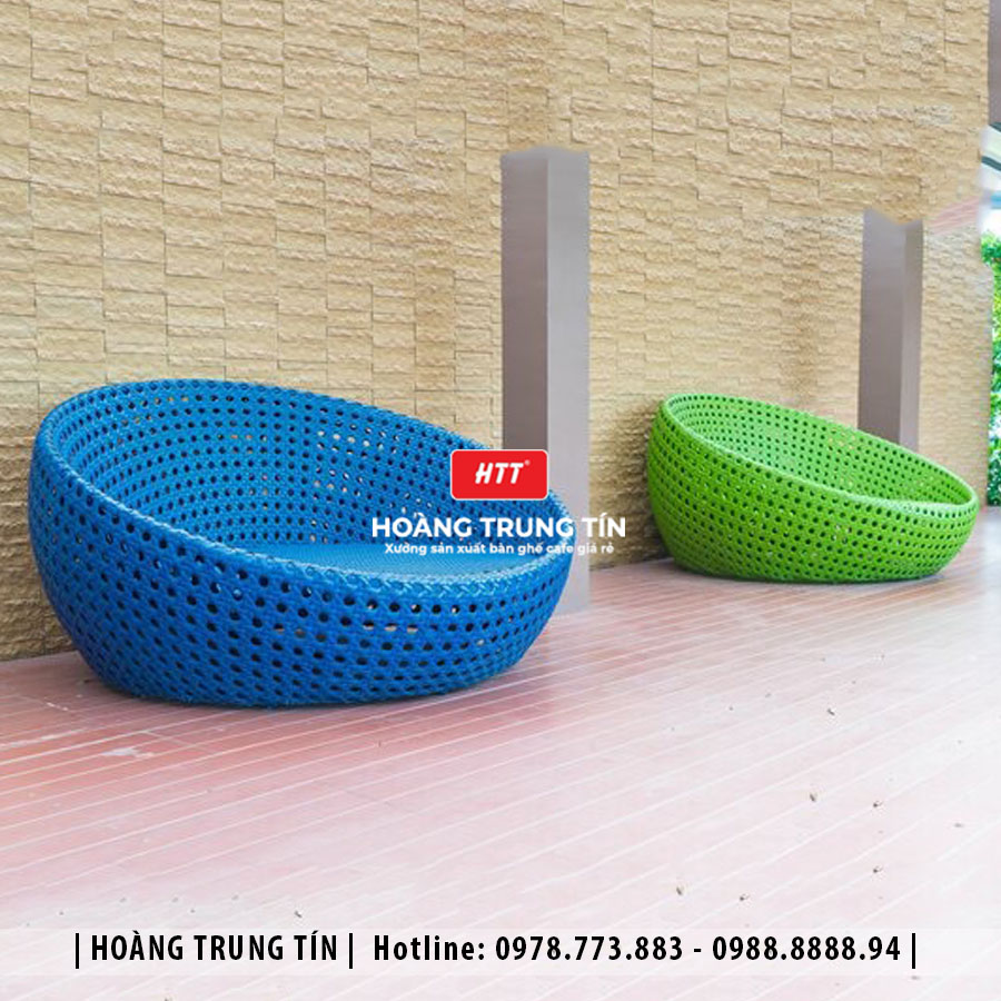 Sofa đan nhựa giả mây HTT075