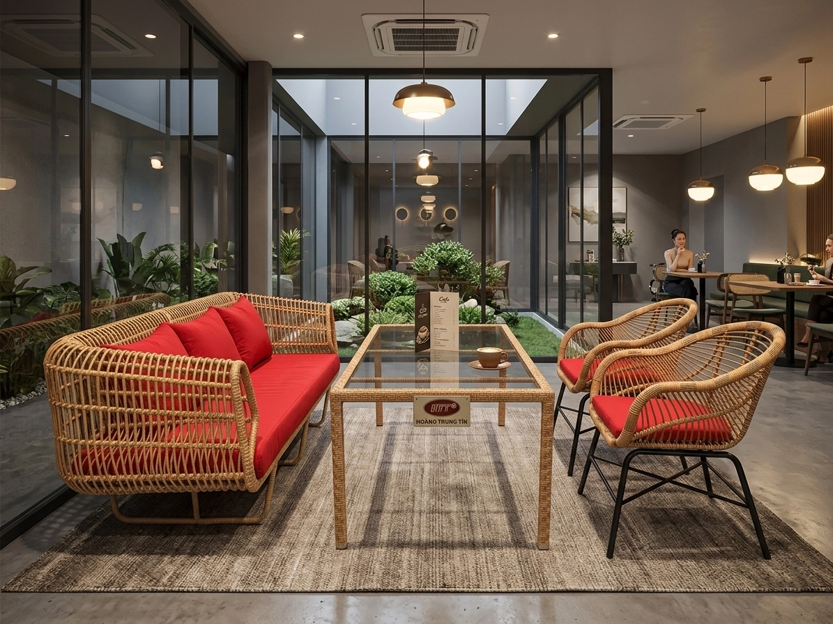 Sofa Nhựa Giả Mây HTT 03