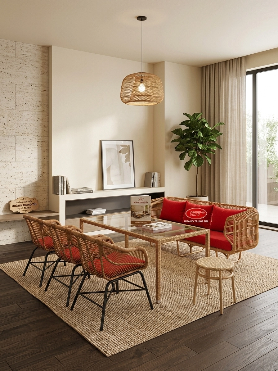 sofa nhựa giả m&acirc;y HTT 03-2