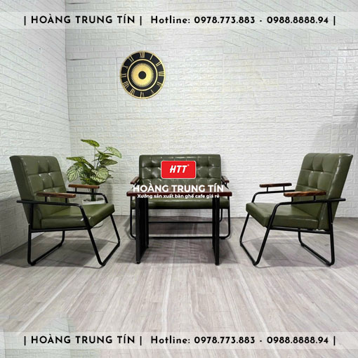 Sofa sắt nệm cao cấp theo yêu cầu HTT03