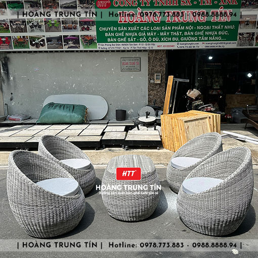 Sofa đan nhựa giả mây HTT054