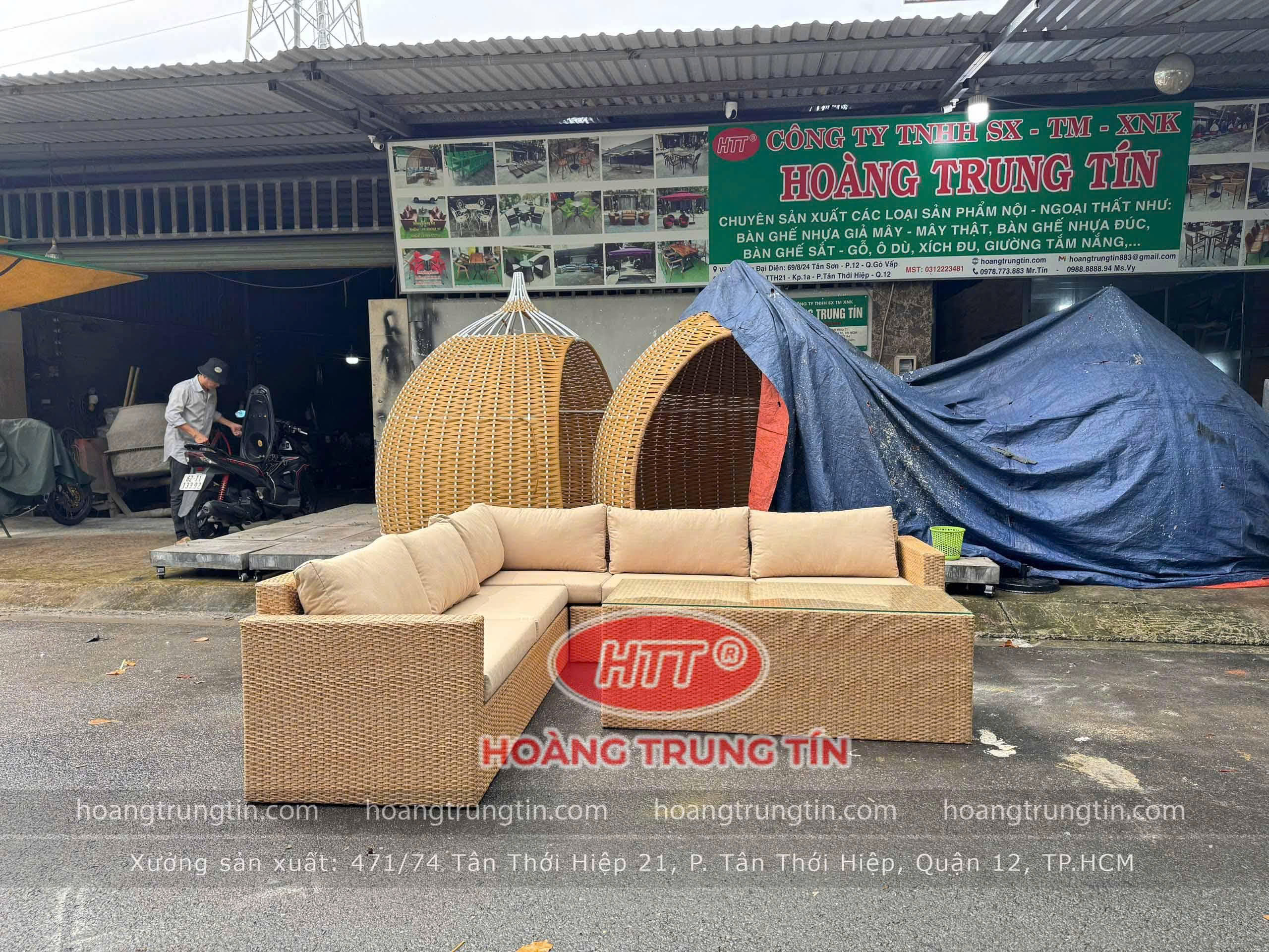 Sofa Nhựa Giả Mây HTT 02
