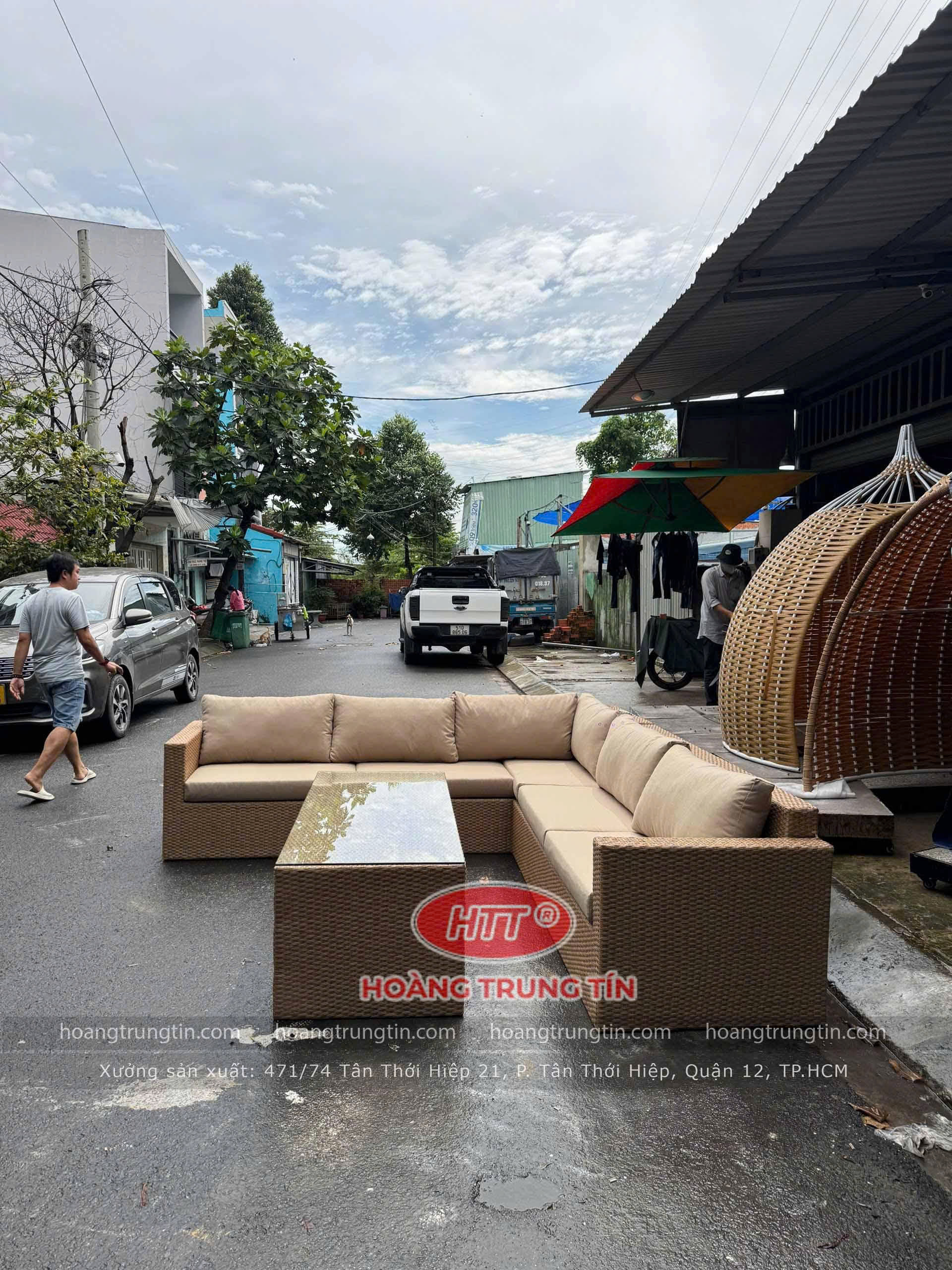 Sofa Nhựa Giả Mây HTT 02