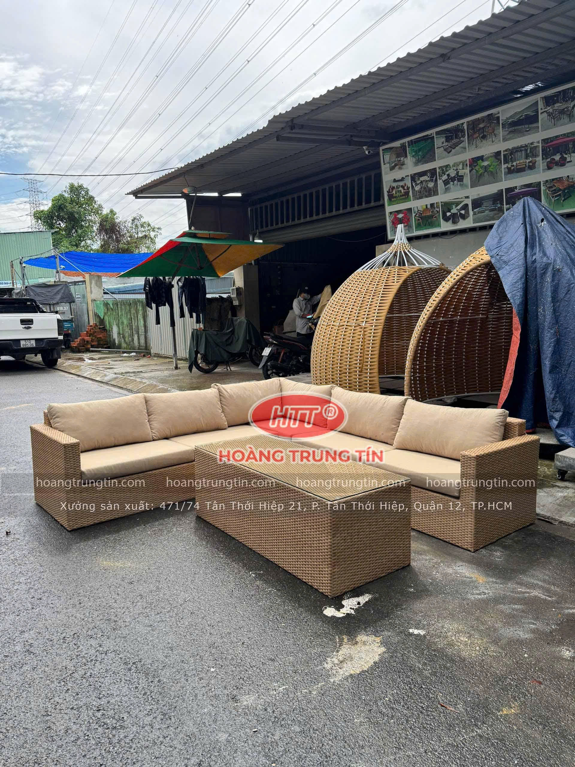 Sofa Nhựa Giả Mây HTT 02