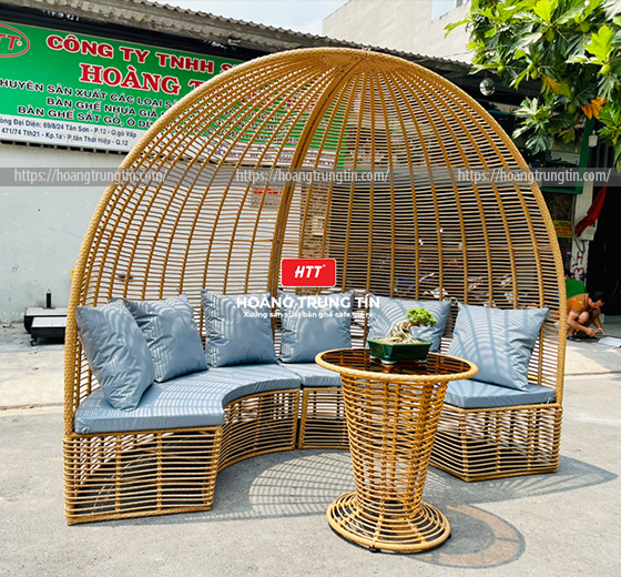 Ghế thư giãn giả mây sang trọng