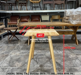 Bàn cafe khung gỗ HTT17