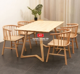 Bộ bàn ghế cafe gỗ nệm BCF002