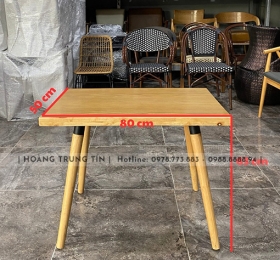 Mẫu bàn Ghế Cafe Eames 50×80