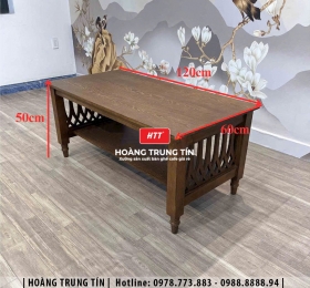 Bàn cafe bàn sofa gỗ HTT15