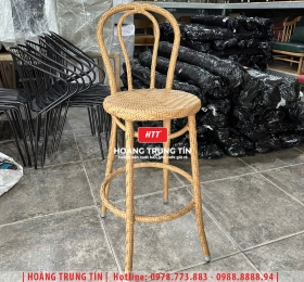 Ghế bar đan nhựa giả mây HTT02