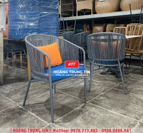 Ghế cafe đan nhựa mây ngoài trời HTT067