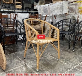 Ghế cafe đan nhựa mây ngoài trời HTT070