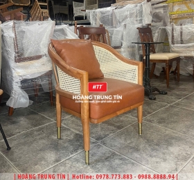Ghế cafe gỗ nệm cao cấp HTT56
