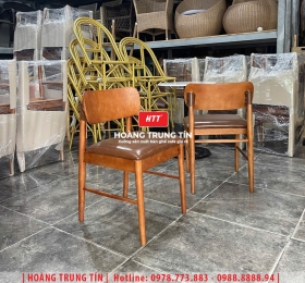 Ghế cafe gỗ nệm cao cấp HTT58