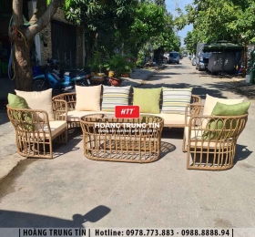 Sofa đan nhựa giả mây HTT025