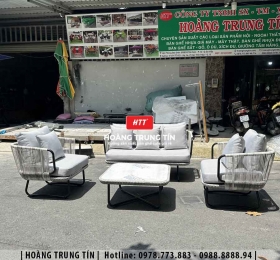 Sofa đan nhựa giả mây HTT024