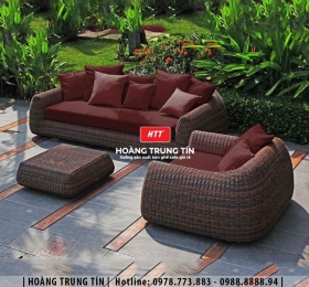 Sofa đan nhựa giả mây HTT033