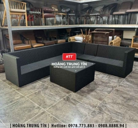 Sofa đan nhựa giả mây HTT006