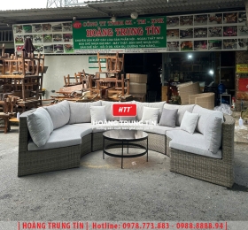 Sofa đan nhựa giả mây HTT056
