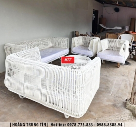 Sofa đan nhựa giả mây HTT020