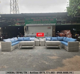 Sofa đan nhựa giả mây HTT027