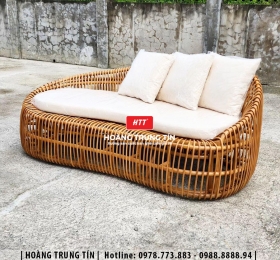 Sofa đan nhựa giả mây HTT036