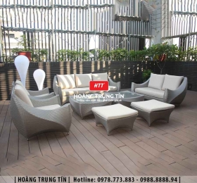 Sofa đan nhựa giả mây HTT035