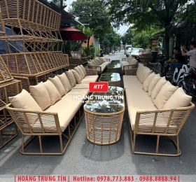 Sofa đan nhựa giả mây HTT059