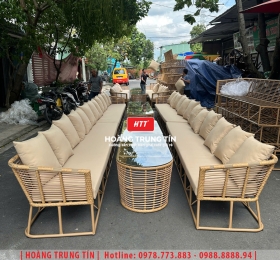 Sofa đan nhựa giả mây HTT060