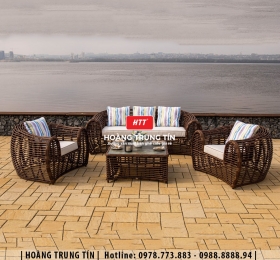 Sofa đan nhựa giả mây HTT014