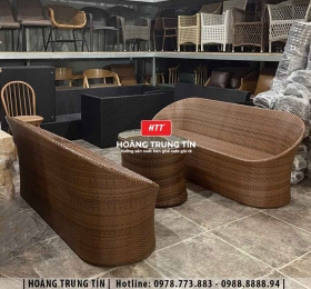 Sofa đan nhựa giả mây HTT005