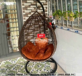 Xích đu đan nhựa giả mây HTT11