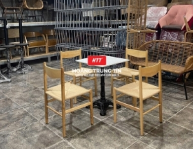 Bí quyết chọn bàn ghế cafe bằng gỗ phù hợp với phong cách quán