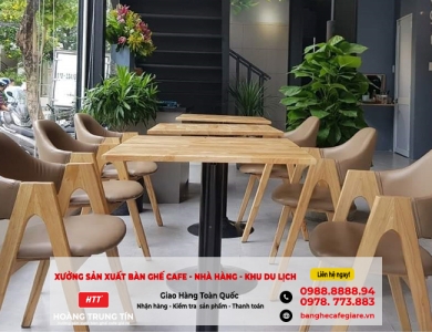 Bộ bàn ghế cà phê ngoài trời hiện đại